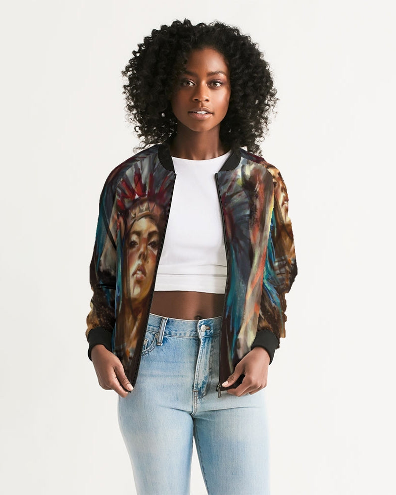 Billionaire Girlscouts of Native America Women's Bomber Jacket