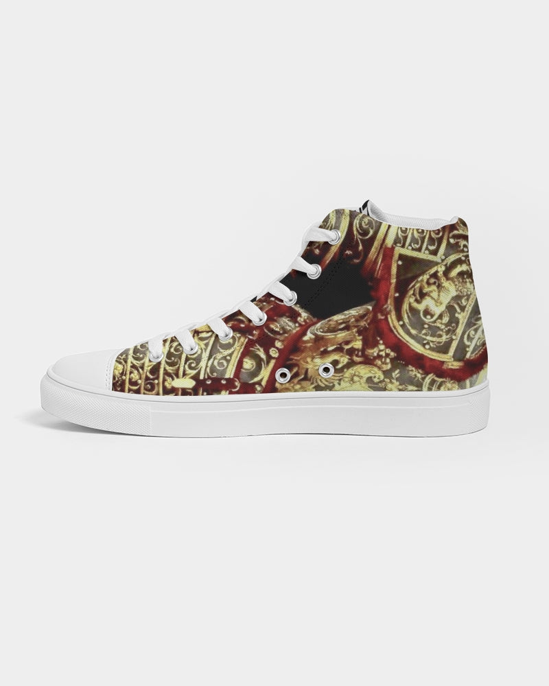Crimson Aurum  Men's Hightop Canvas Shoe